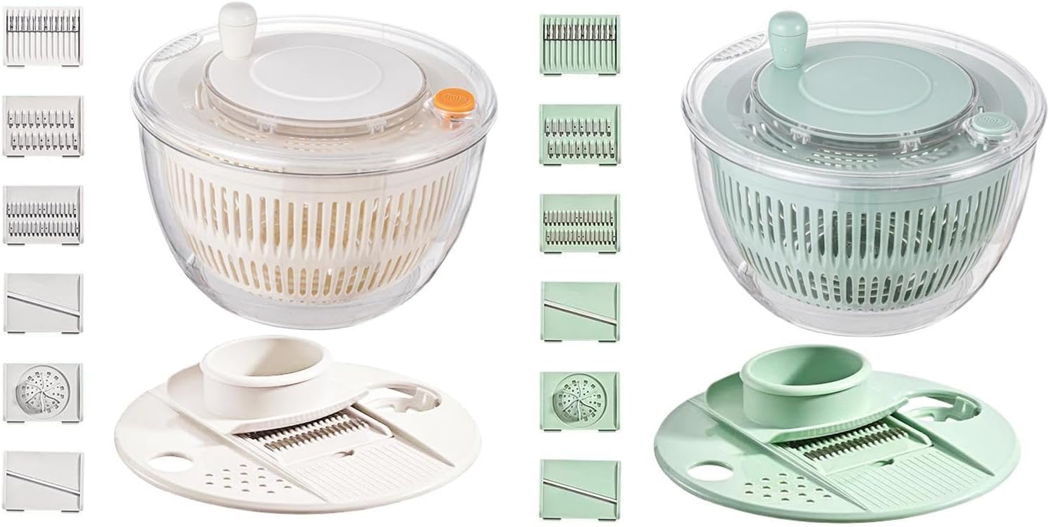 Salad Spinner, Large Capacity Efficient Washing, 23.5x14cm, Vegetable Washer Spinner Bowl, Lettuce Dryer S-pinner Tool, Quick Dry S-pin Technology, For Home, Travel, And Outdoor Gatherings
