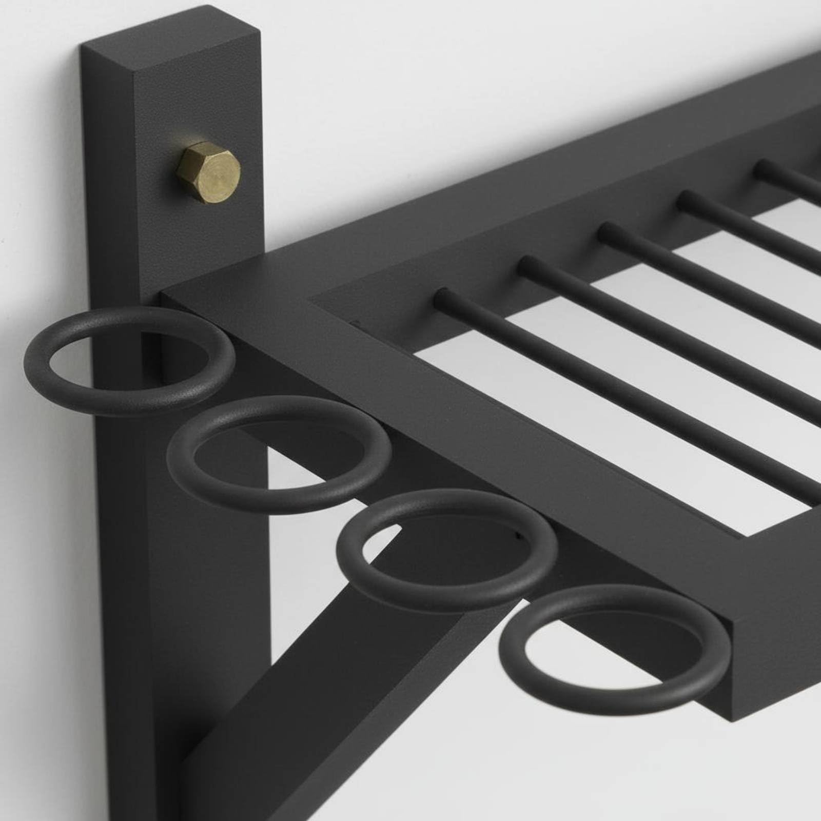 Porta Racchette Pong Mensola Racchette Palline Supporto Espositore Organizer in Ferro per Sistemazione Ordinata E Pronta Adatto Allenamento Garage, style to 1