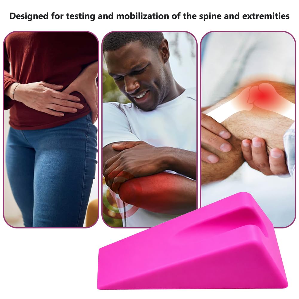 EDWERD Concept Wedge – Triangle de mobilisation des extrémités pour soulager la douleur de la colonne vertébrale, 1 pièce (rose)