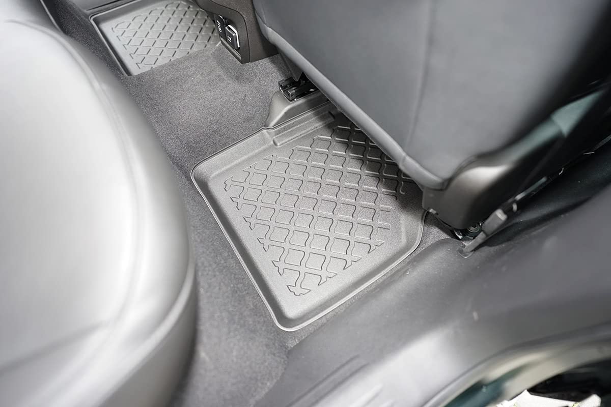 MTM Tappetini TPE per Jeep Compass 4xe Plug-in Hybrid 2020- Bordi Rialzati, su Misura con Design a Vaschetta cod. 3P 10926