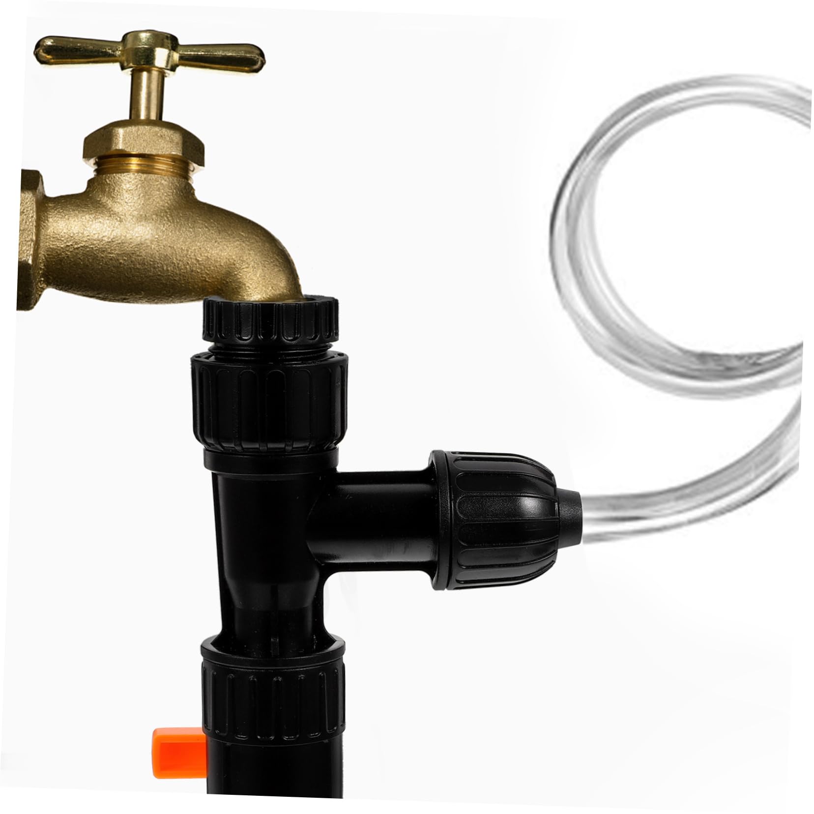 Toddmomy 2 Juegos Cambiador de Agua de Grifo Kit de Limpieza de peceras de Acuario Kit de Limpieza del Acuario Manguera escurridor de pecera Cambiador de Agua del Acuario el plastico Negro