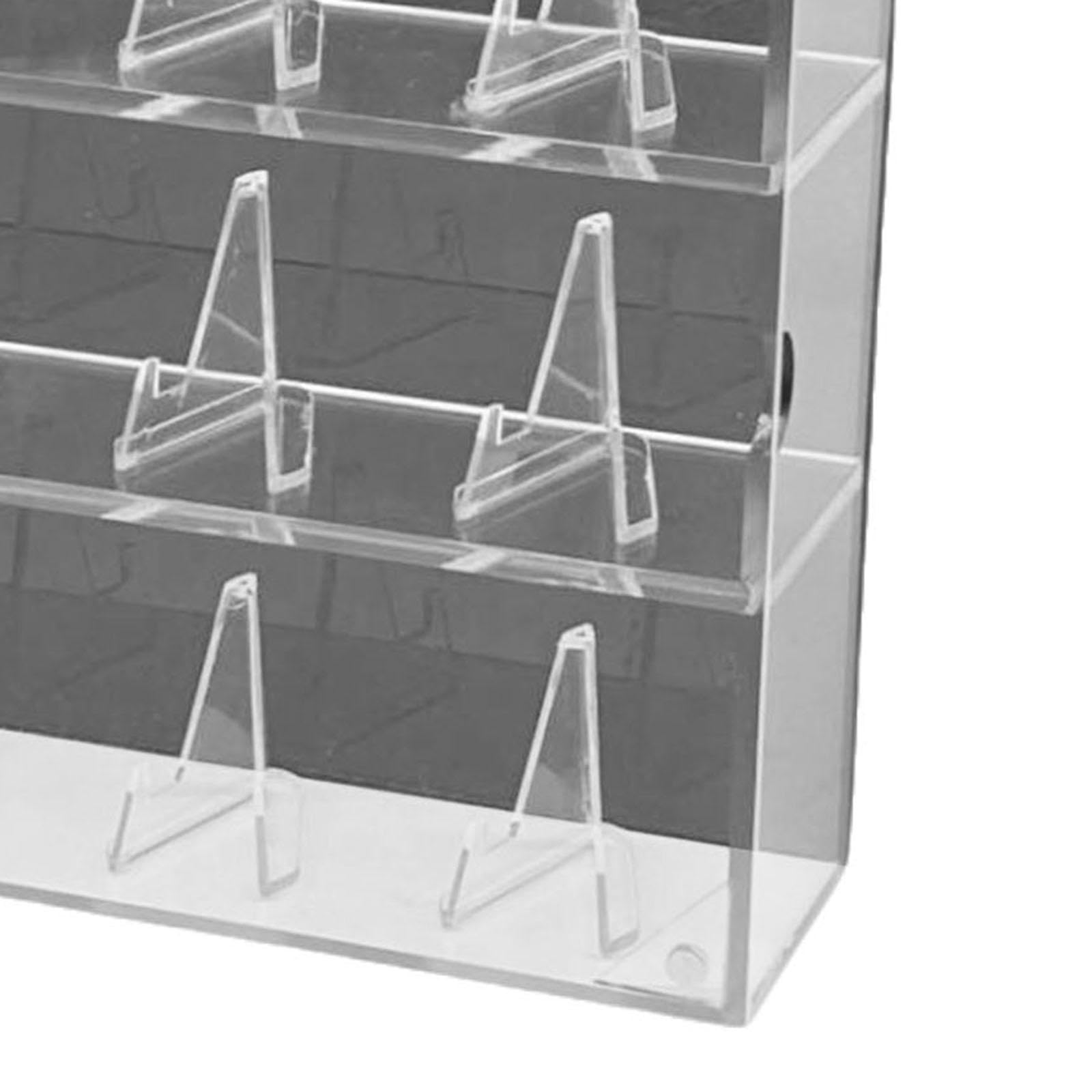Colcolo Estuche Exhibidor Anillos Caja Organizadora Acrílica Transparente con Soportes Anillos Función Apilable Adecuado para Regalos