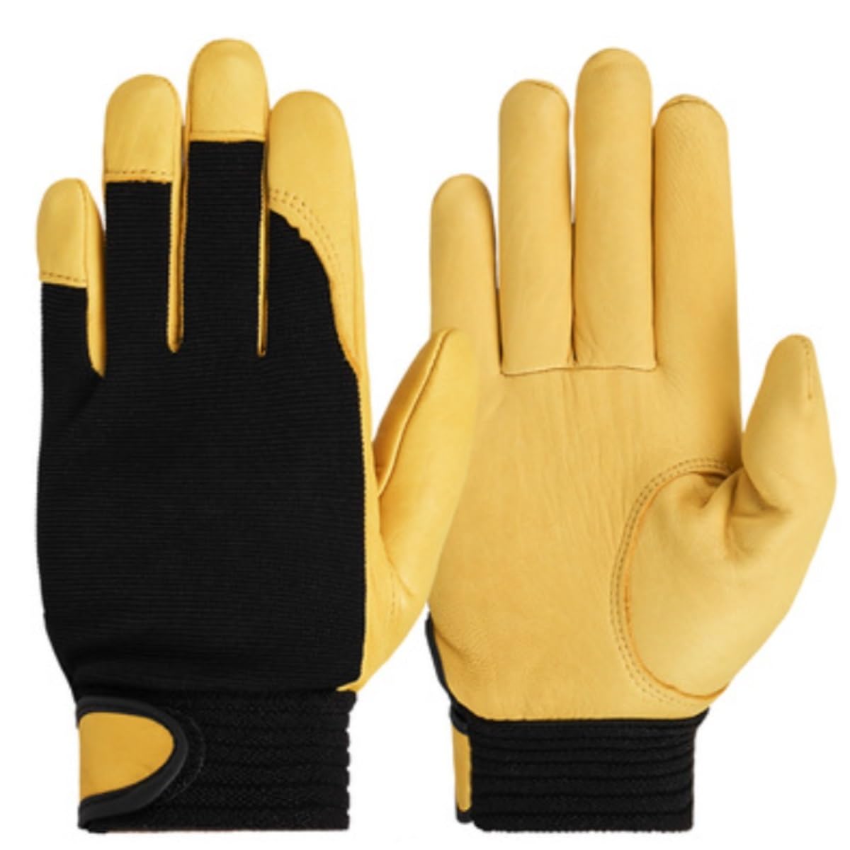 Rękawiczki Zimowe Rowerowe Grube Rękawice Do Prac Na Budowie, Rękawice Rowerowe Na Świeżym Powietrzu Aktywności Na Świeżym(Yellow,Large)