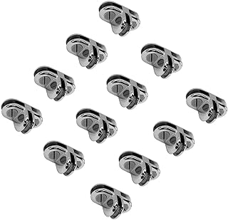 50 Pieces of Chrome 3-Way Metal Glass Display Connector with 3/16 Inch Thick Glass Cube