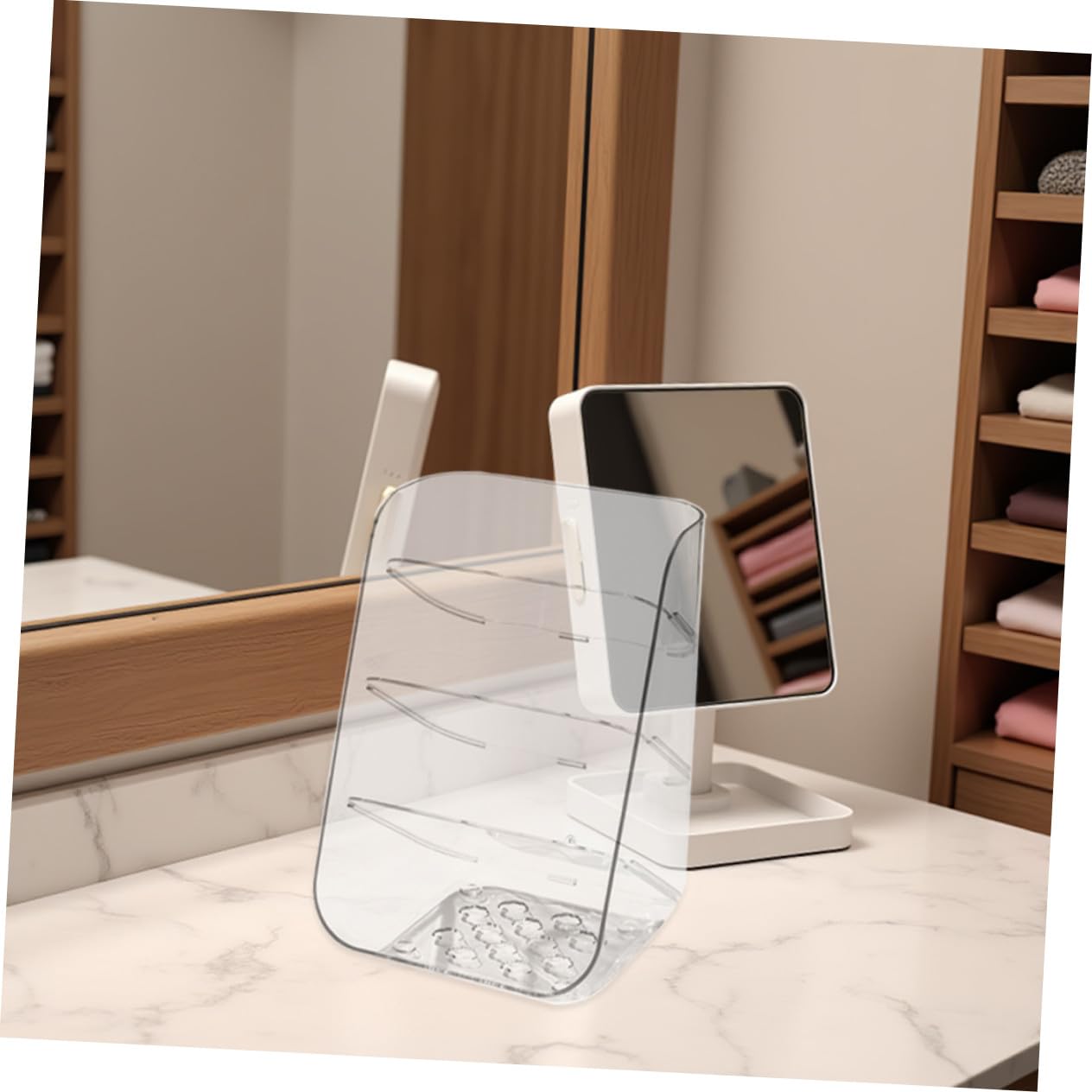 2 Pezzi Organizer Scrivania Multi Funzionale Penne e Cosmetici con Base Stabile per Ufficio e Casa Organizer Desktop per Cancelleria e Prodotti