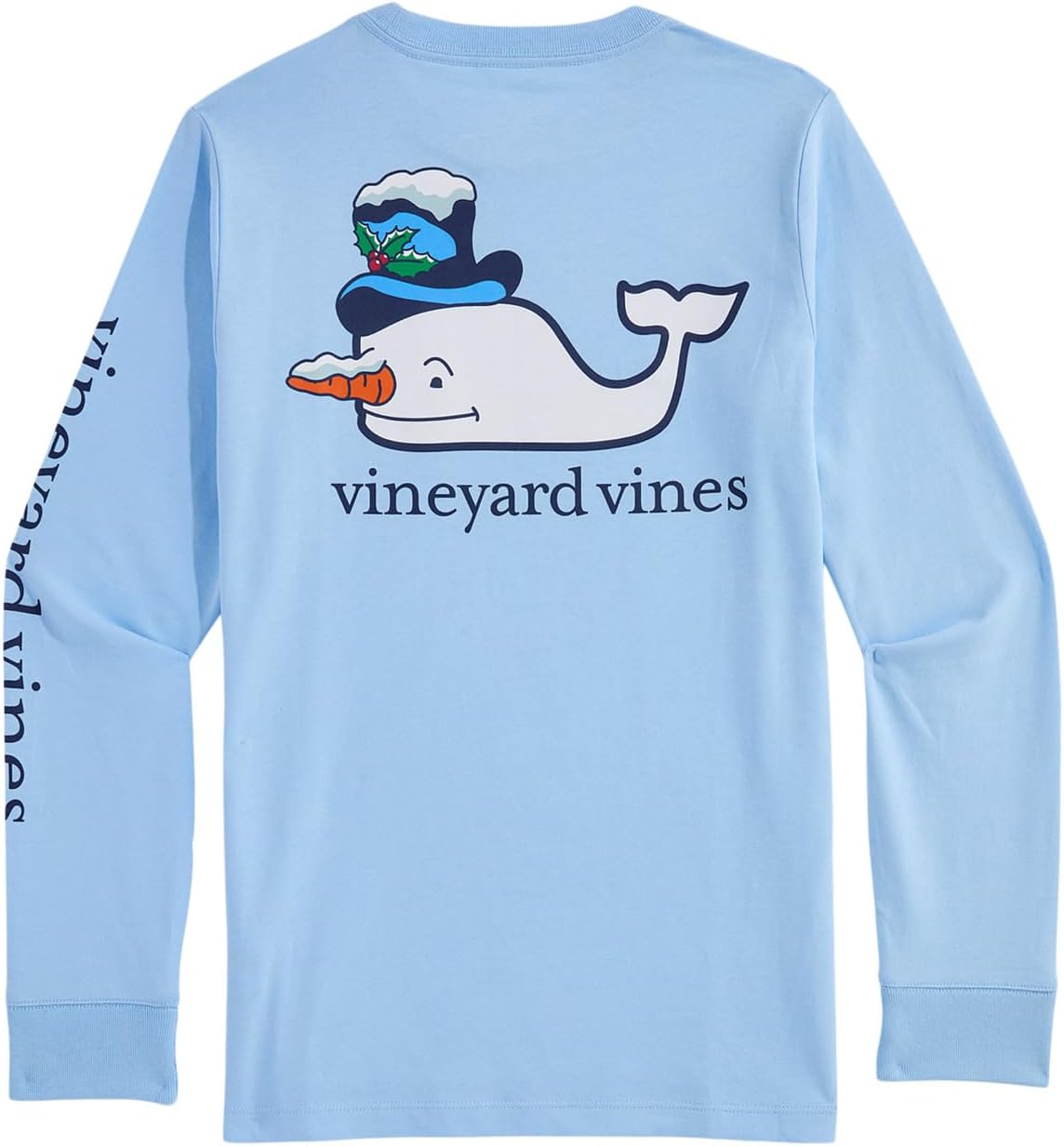 Vineyard Vines Boys Boys' Classic Snowman Whale Long-Sleeve Pocket Tee - Image 2
