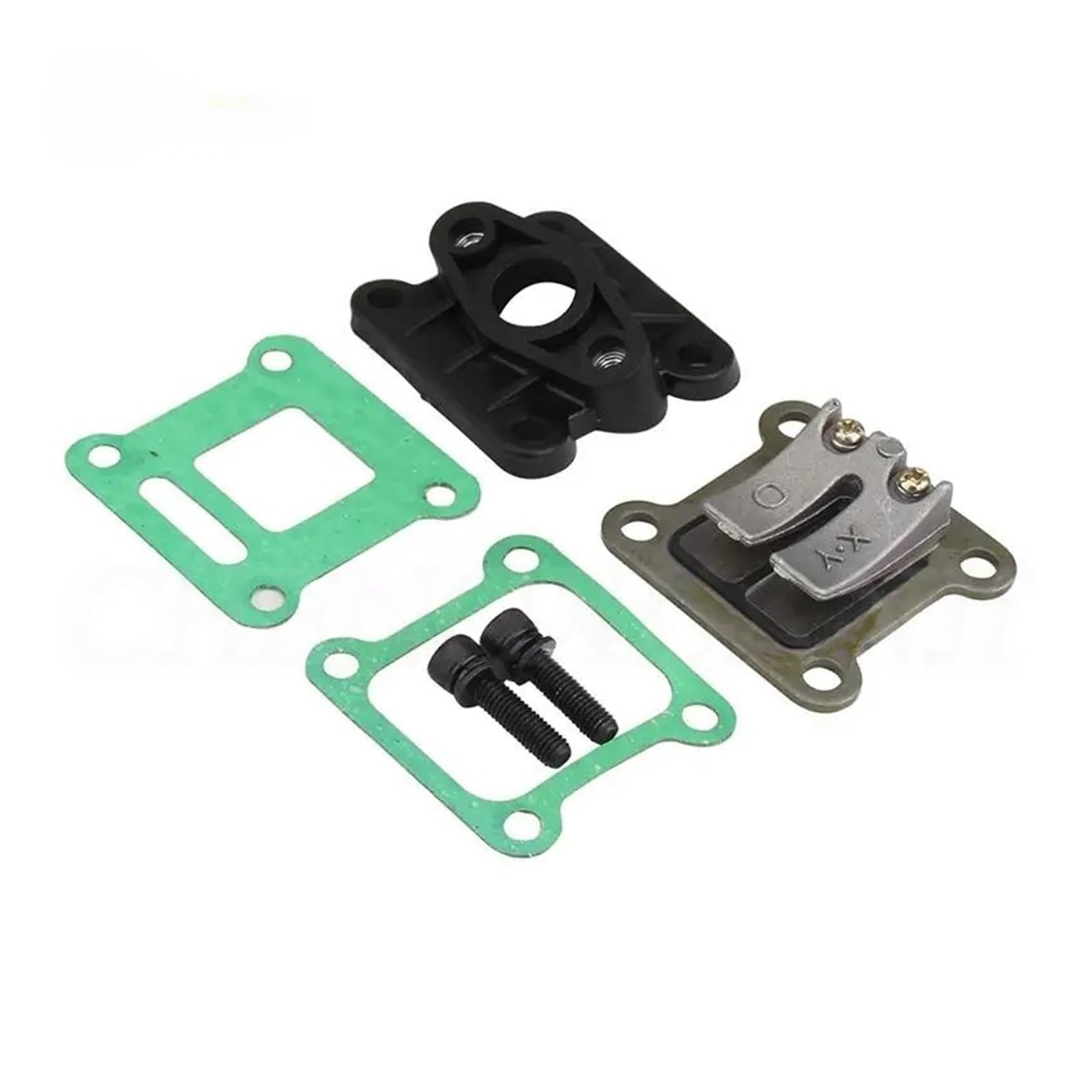 Reed Valves, Intake Manifold Gaskets, and Screws Suitable for 47cc and 49cc Motorcycles, Motocross Bikes, Go-Karts, and Scooters Reed Valve Carburetor Reed Valve