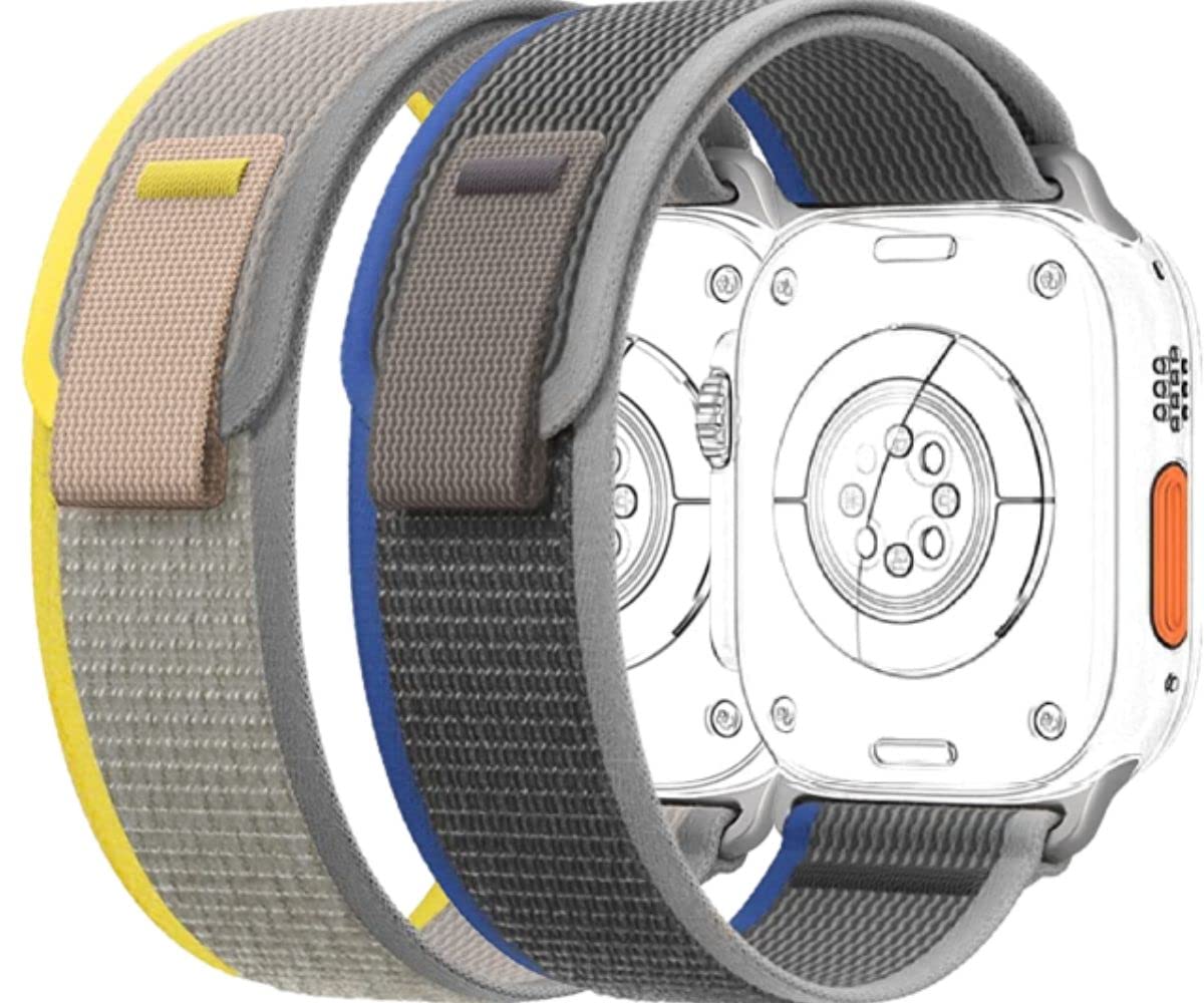 MARVIK 2 Pack Trail Loop Band Compatible with iWatch Band Ultra 2/Ultra 49mm 45mm 44mm 42mm, Nylon Weave Sport Loop Adjustable Strap for iWatch Ultra/Ultra 2 Series 9 8 7 6 5 4 3 2 1 SE (B0BR7T68XB) Amazon Price History, Amazon Price Tracker