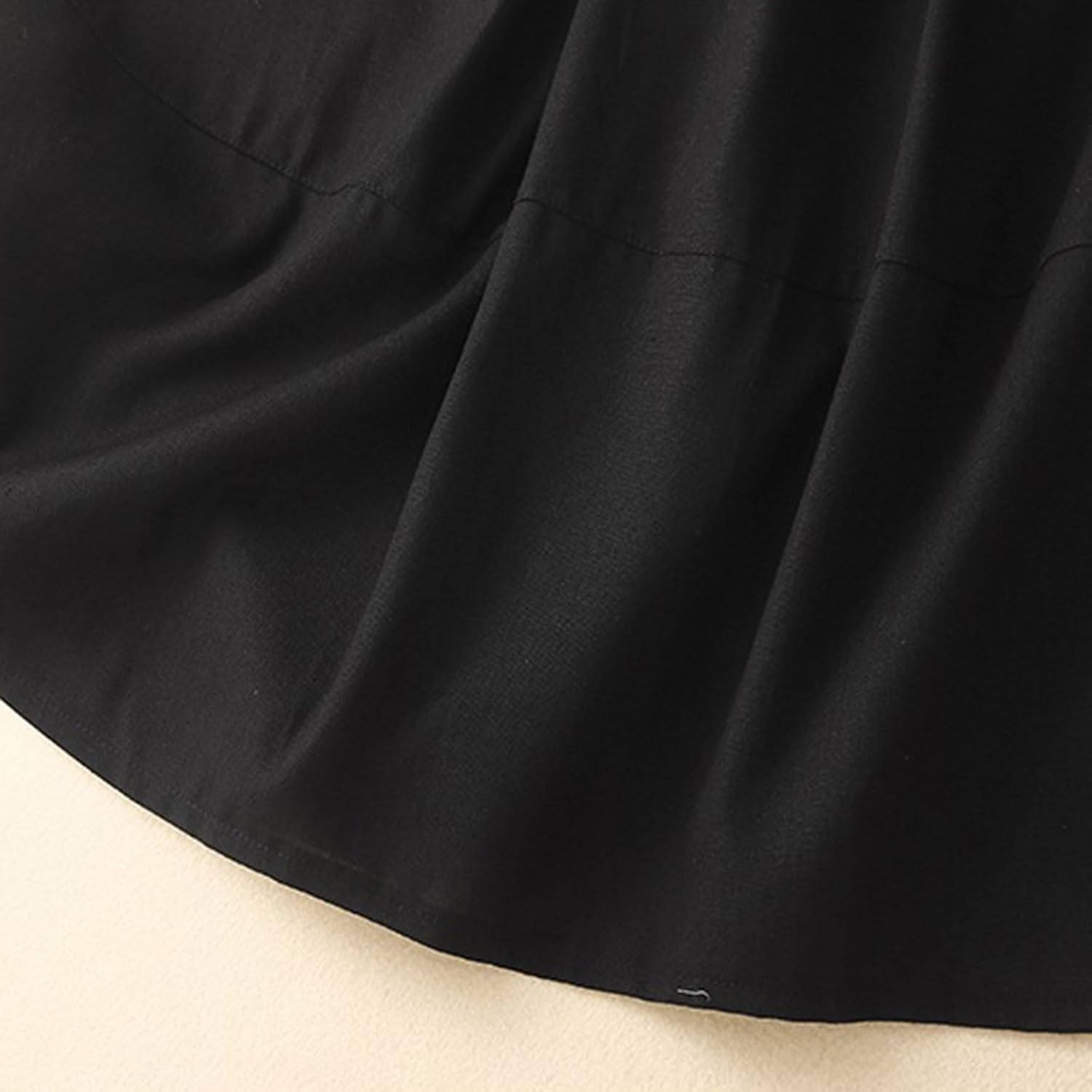 Womens Casual Cotton Linen A Line Skirts High Waist Flowy Business Casual Swing Pleated Long Skirt with Pockets