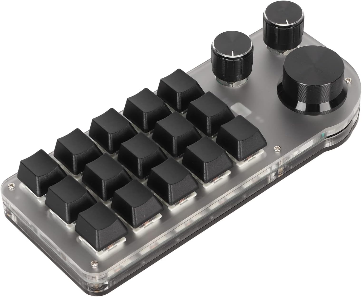 Amazon.com: One Handed Programmable Mechanical Keyboard, 3 Knobs 15 ...