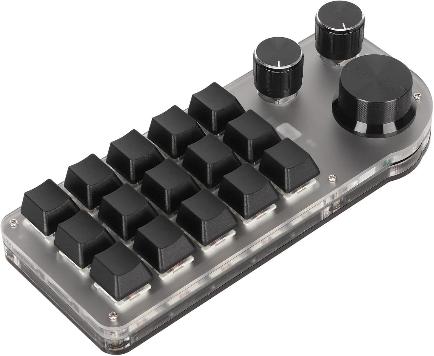Amazon.com: One Handed Programmable Mechanical Keyboard, 3 Knobs 15 ...