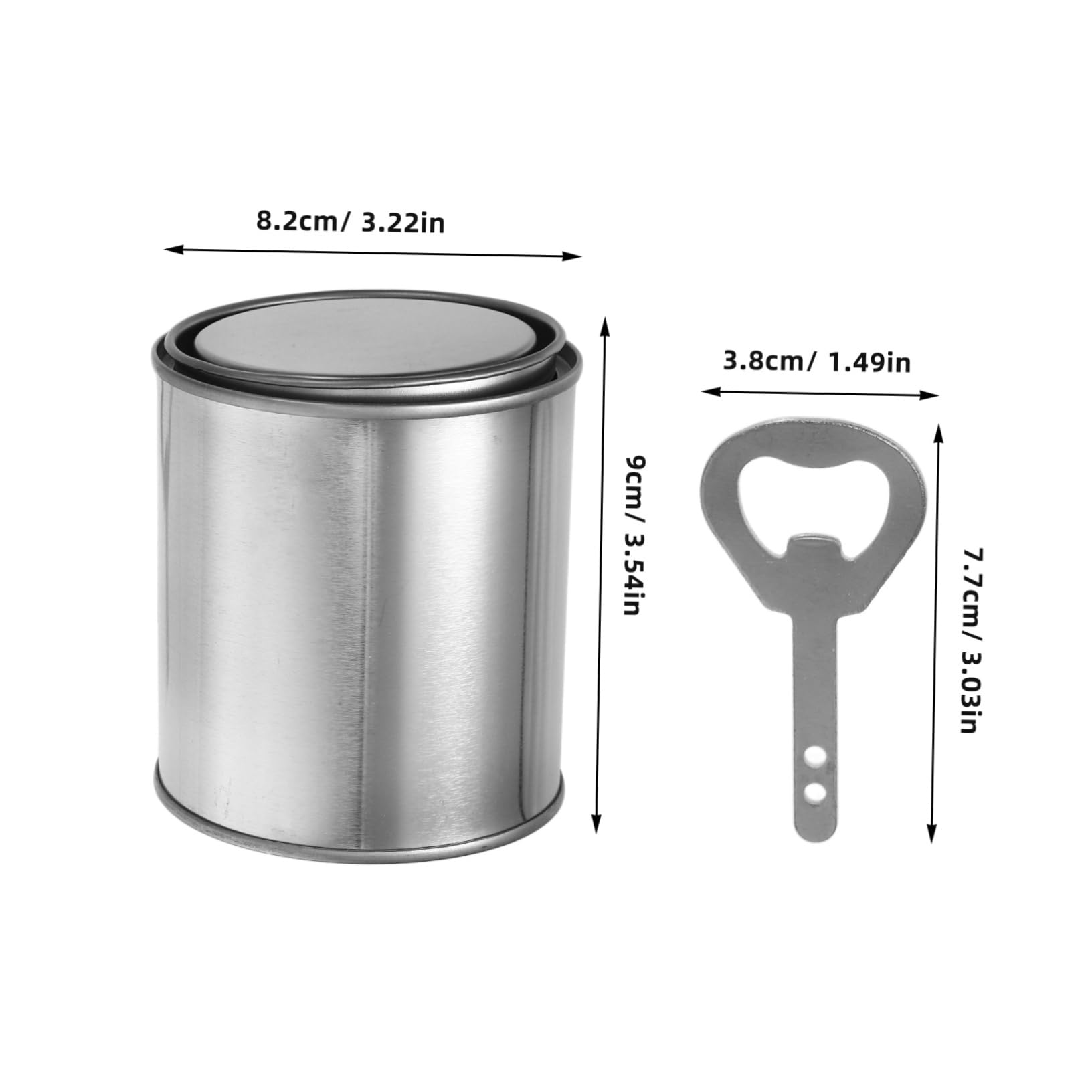 Latas de Pintura Metálicas Vacías con Tapas Contenedores de Almacenamiento para Manualidades y Proyectos de Bricolaje Latas de Pintura Pequeñas y Cubos de Metálicos