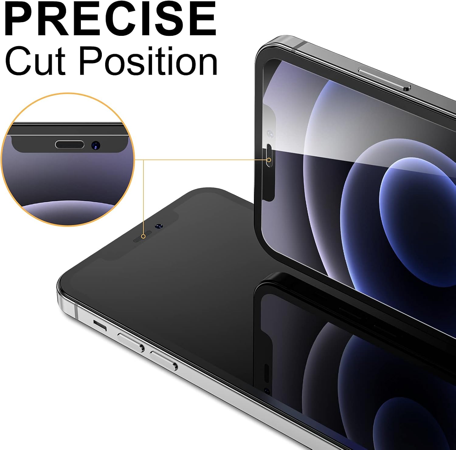 NEARPOW [5 Pack] Screen Protector Compatible with iPhone 12 Pro/iPhone 12, [5 Pack] Tempered Glass Screen Protector for iPhone 12/ iPhone 12 Pro 6.1”, [Fit with Most Cases] [9H Hardness]