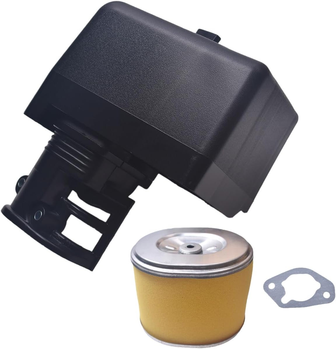 Air Filter Housing Cover with Air Cleaner Box Adapter Assembly For Honda GX340 11hp 339cc GX390 13hp 390cc 420cc GX240 190F 192F 188F 17231-ZH9-820 14710-Z53-840 17410-ZE2-020
