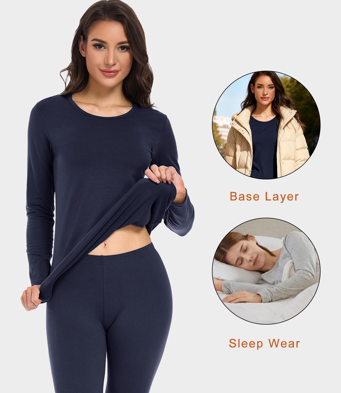 wirarpa womens Women's Thermal Underwear Sets