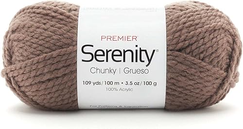Vista 39 de Premier Yarns Serenity - Sólidos gruesos, acrílico, peso voluminoso, humo, 3.5 onzas, 109 yardas 700-41 Humo