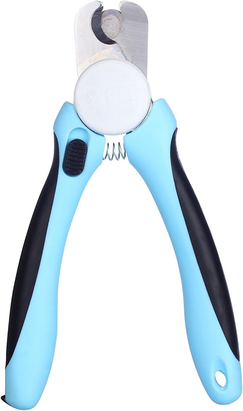 Dog Nail Clippers (Professional) -Easy to Use for At-Home Quick Safety Guard to Avoid Overcutting & Nail File Trimmer to Smooth Out…