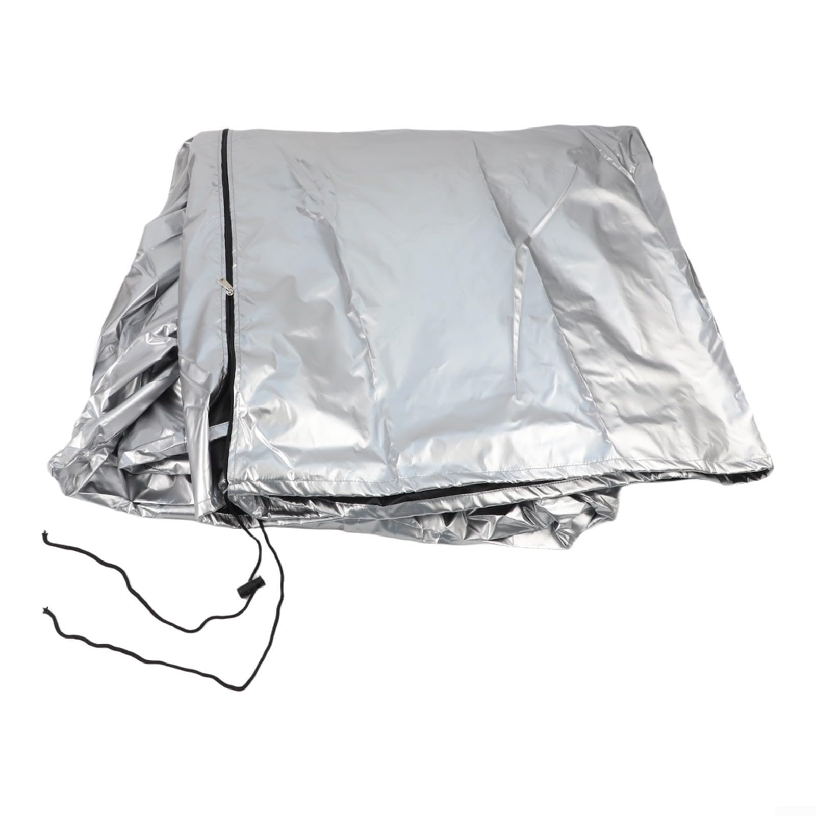 Housse de protection d'extérieur pour enfants en tissu Oxford 210D imperméable et coupe-vent avec cordon de serrage réglable en bas et fermeture éclair latérale (145 x 145 x 160 cm)