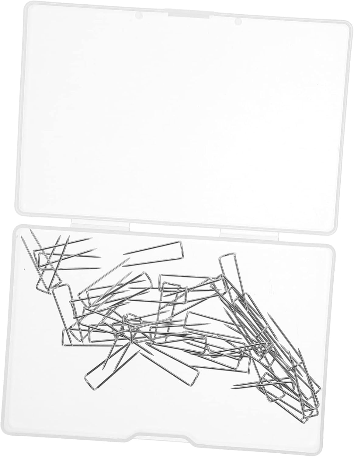 100pcs Quilting Pins U-Shaped Sewing Needles for Fabric Positioning for Crafting and Quilting Projects Convenient Storage Box Included
