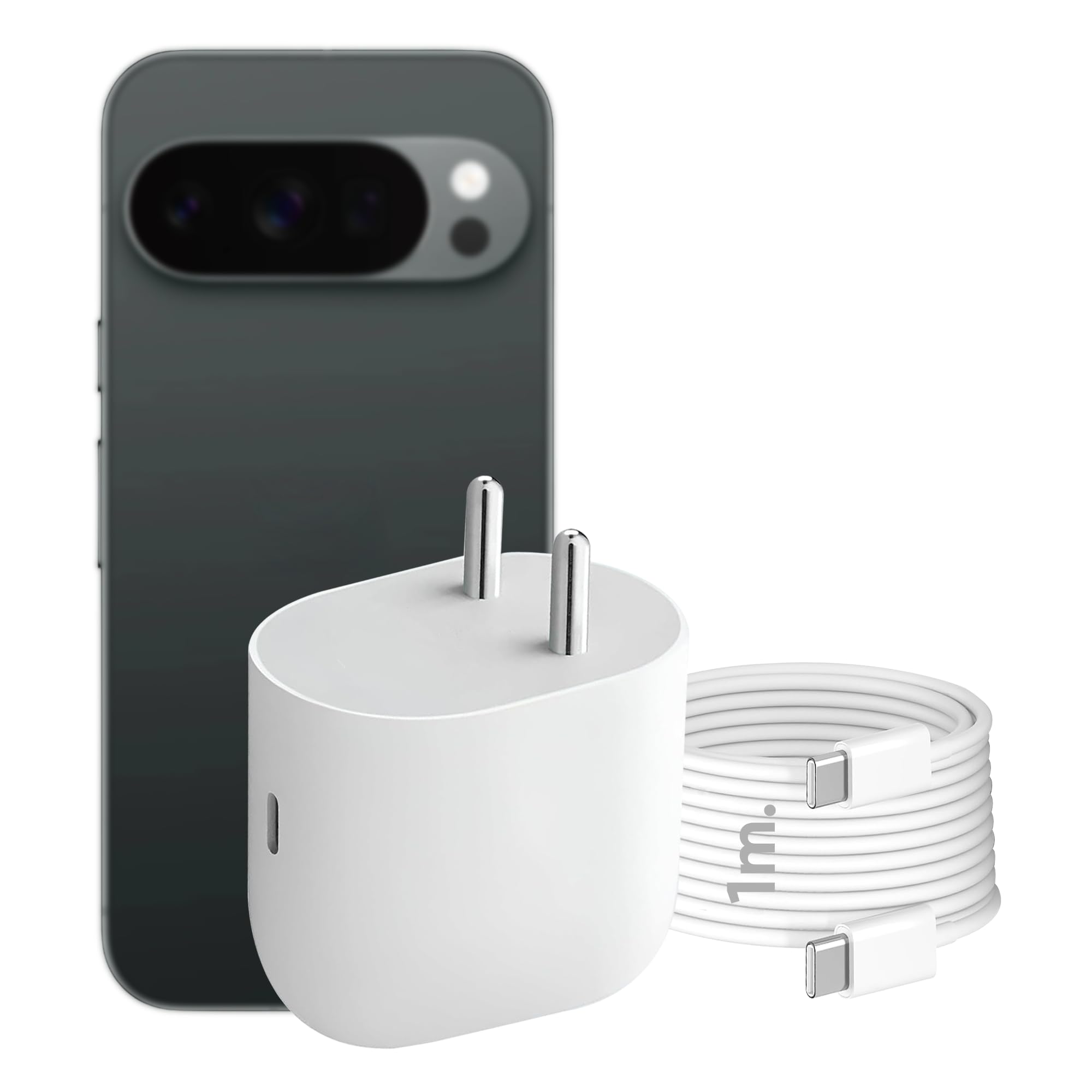 Original Google 45W Type C Fast Charger Adapter | Compatible with Google Pixel 10/10 Pro/9 Pro XL/9 Pro Fold/9 Pro/9/9a/8 Pro, Laptop, Tablet, Chromebook & More | Quick Charging USB-C Adapter - White-image-9