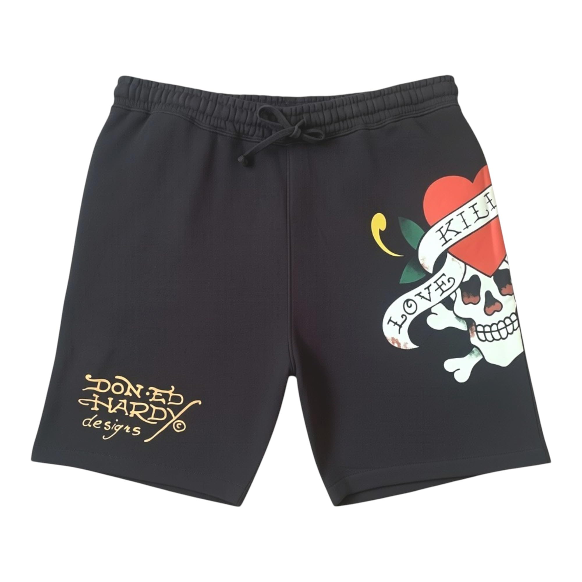 ED HARDY Short masculino com estampa Love Kills Slowly