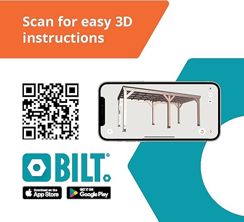Miniatura 8 de Backyard Discovery Arcadia - Pabellón de madera de cedro de 20 pies x 9.5 pies con techo inclinado de acero duro