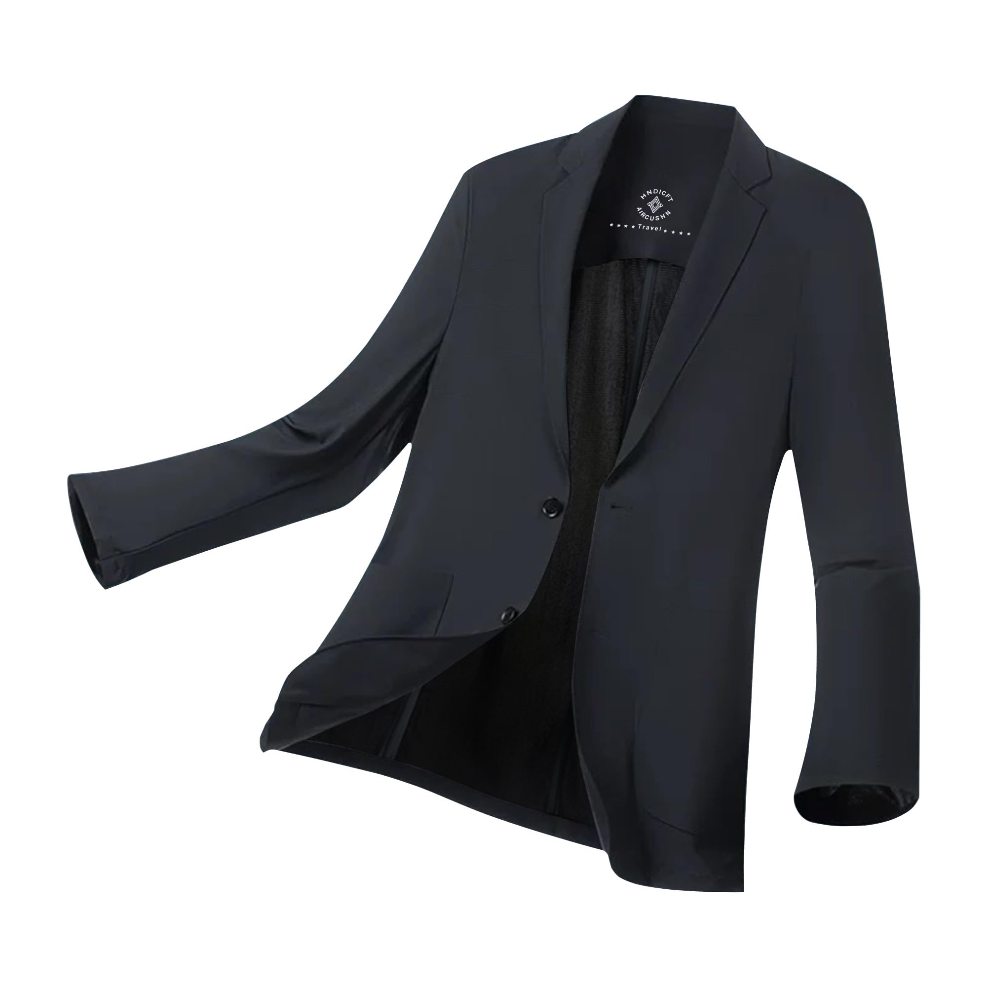 [22 Wear] メンズ ジャケット 夏 サマージャケット ビジネス スーツジャケット UVカット 涼し テーラードジャケット カジュアル 接触冷感 ストレッチ 2つボタン 細身 アウター