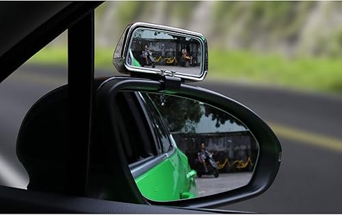 Miniatura 9 de Xotic Tech - Espejo de punto ciego, 4.5 pulgadas, rectangular, de vidrio HD, convexo, ajustable, gran angular, espejo retrovisor, universal para