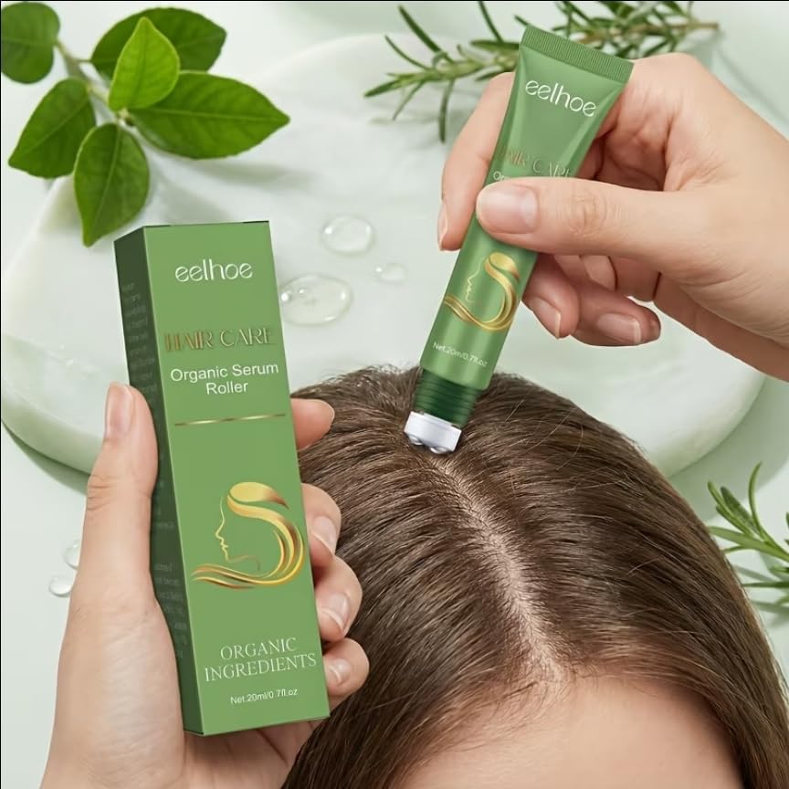 Eelhoe Hair Care Organic Serum Roller with Organic Ingredients, Scalp Treatment, 0.7 fl oz
