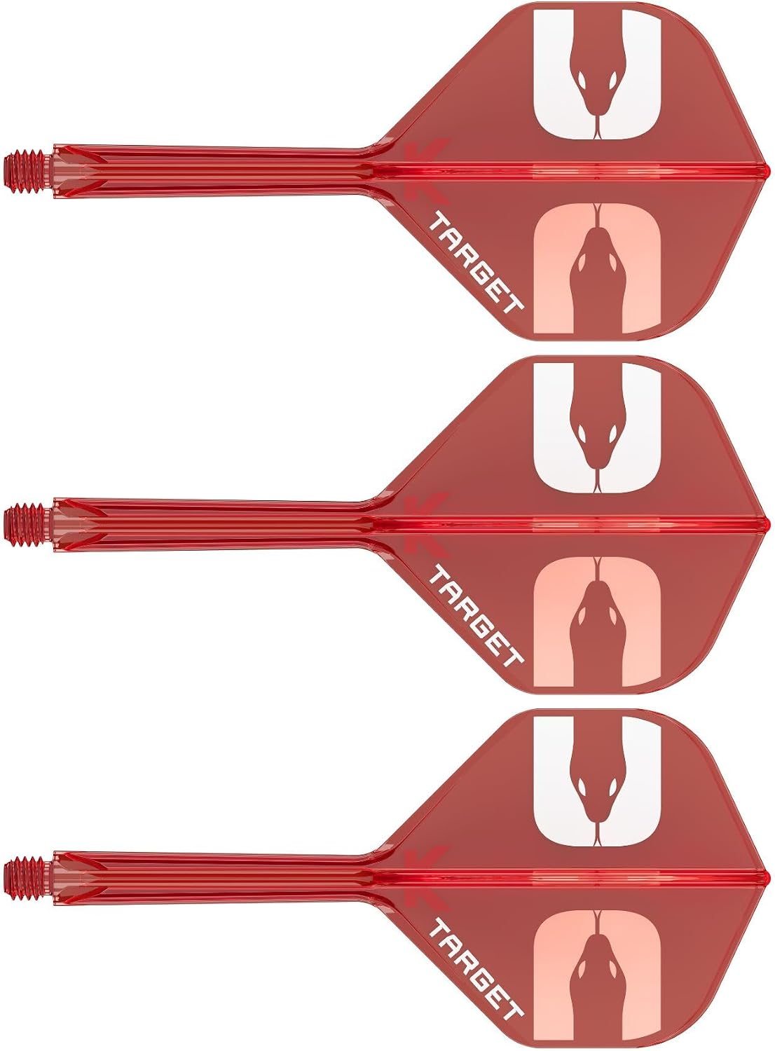 Target Darts Nathan Aspinall “ASP” K-Flex Flight & Shaft System, Red | No.2/No.6 Kflex – Short (19mm), Intermediate (26mm), and Medium (33mm) All-in-One K Flex Flights and Shafts