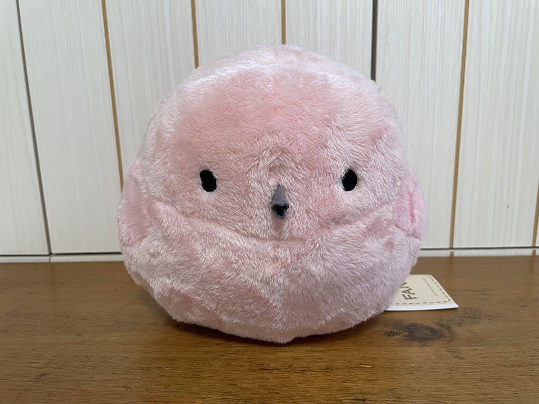 Amazon.co.jp: FANS シマエナガ ぬいぐるみ BIG ピンク 鳥