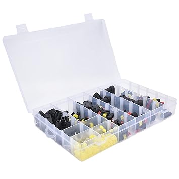 Electrical Wire Terminals Kit, Reliable Automotive Electrical Connector Snap Design Easy Connection for Motorcycles Trucks Scooters Boats