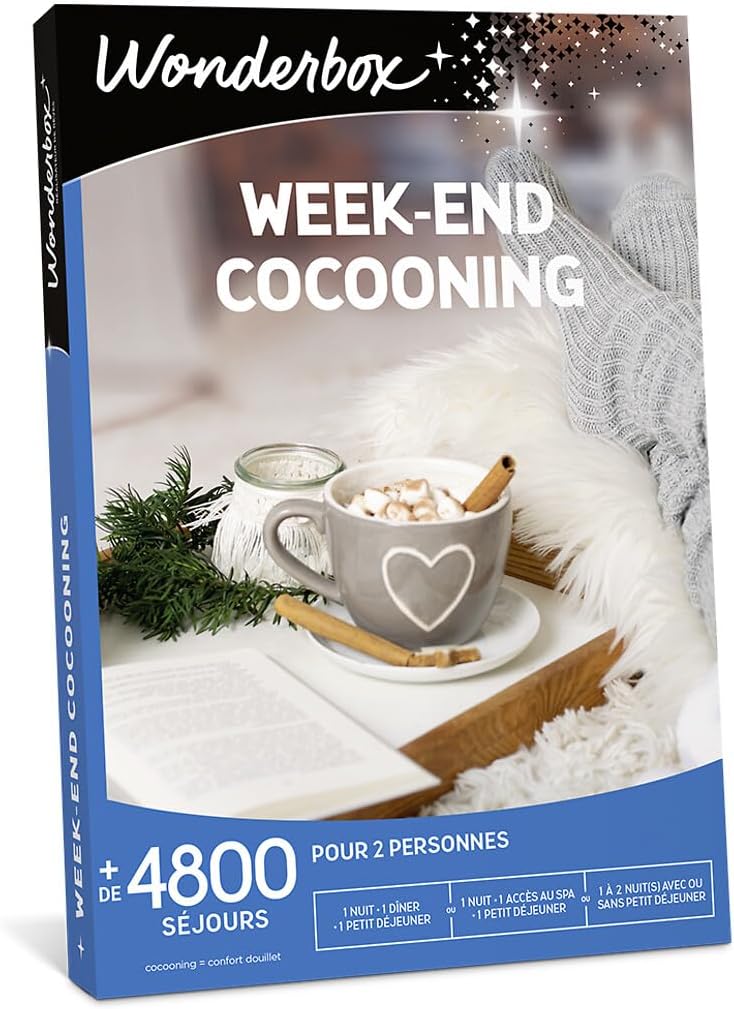 Simplifiez vos cadeaux avec Wonderbox Week-end Cocooning