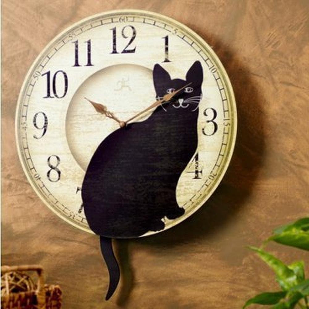 Wall Clock (Black Cat)
