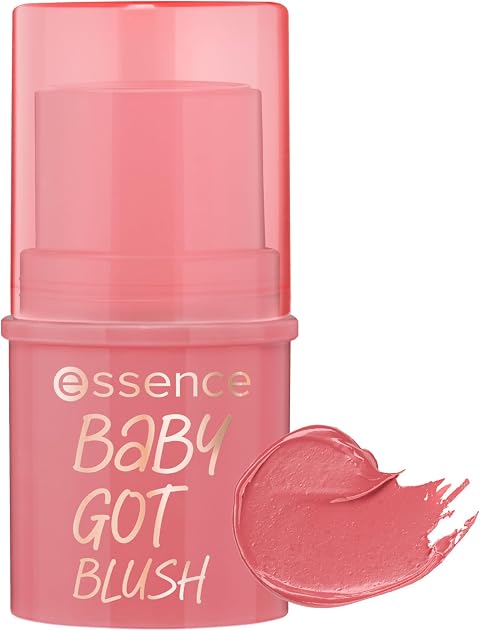 essence baby got blush rosé all day Colorete 30 larga duración (5,5g) | Textura cremosa, Resultado inmediato, Colorete, Bronceador