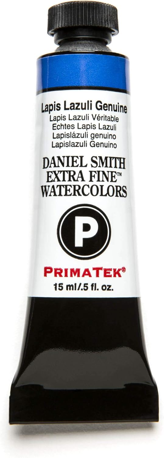 DANIEL SMITH 284600138 Extra Fine Watercolor 15ml Paint Tube, Lapis Lazuli Genuine, 0.5 Fl Oz (Pack of 1)