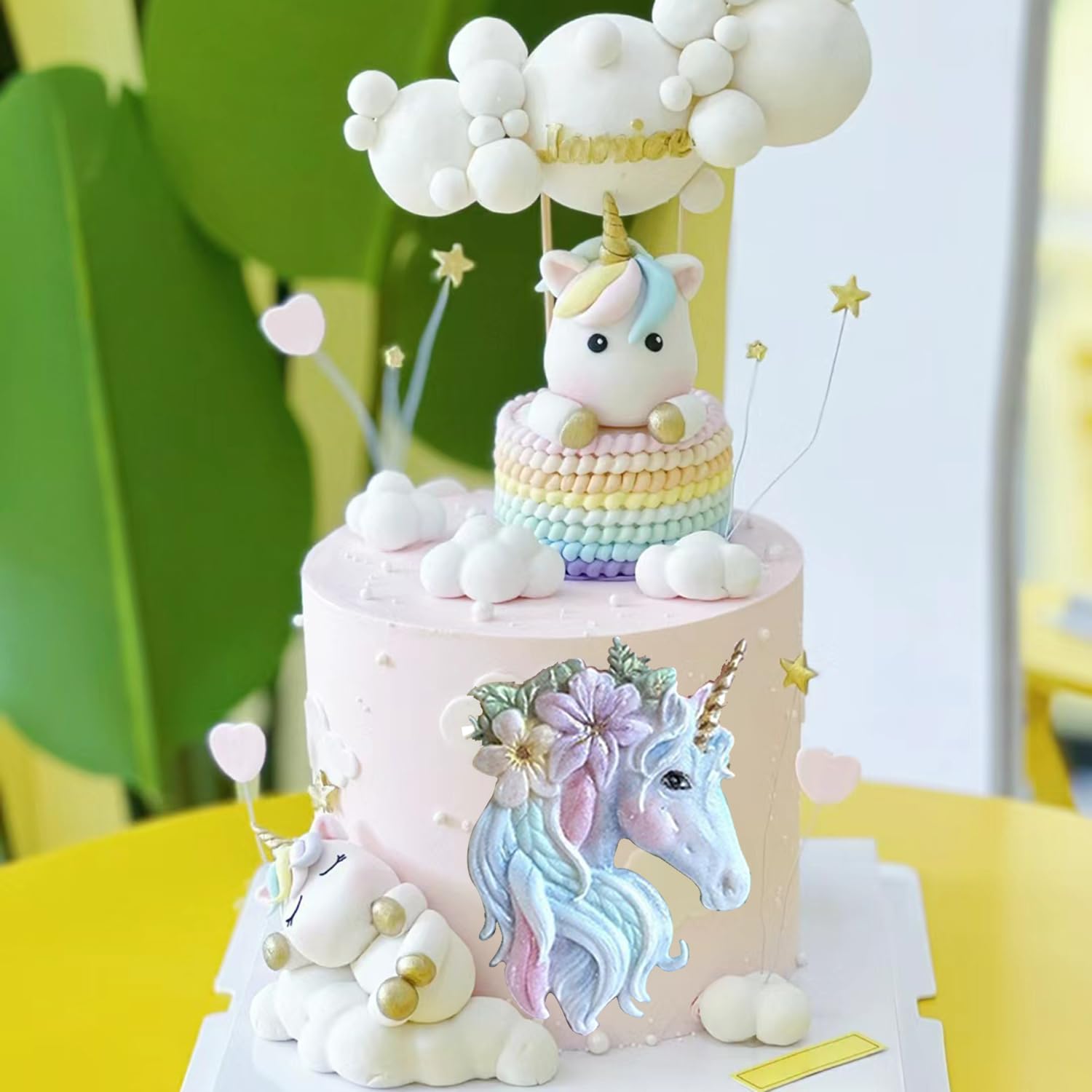 MYPRACS Moldes De Silicona Con Diseño De Unicornio Para Decoración De Pasteles, Pasta De Goma, Decoración De Cupcakes, Caramelo, Chocolate, Arcilla Polimérica, Juego De 4