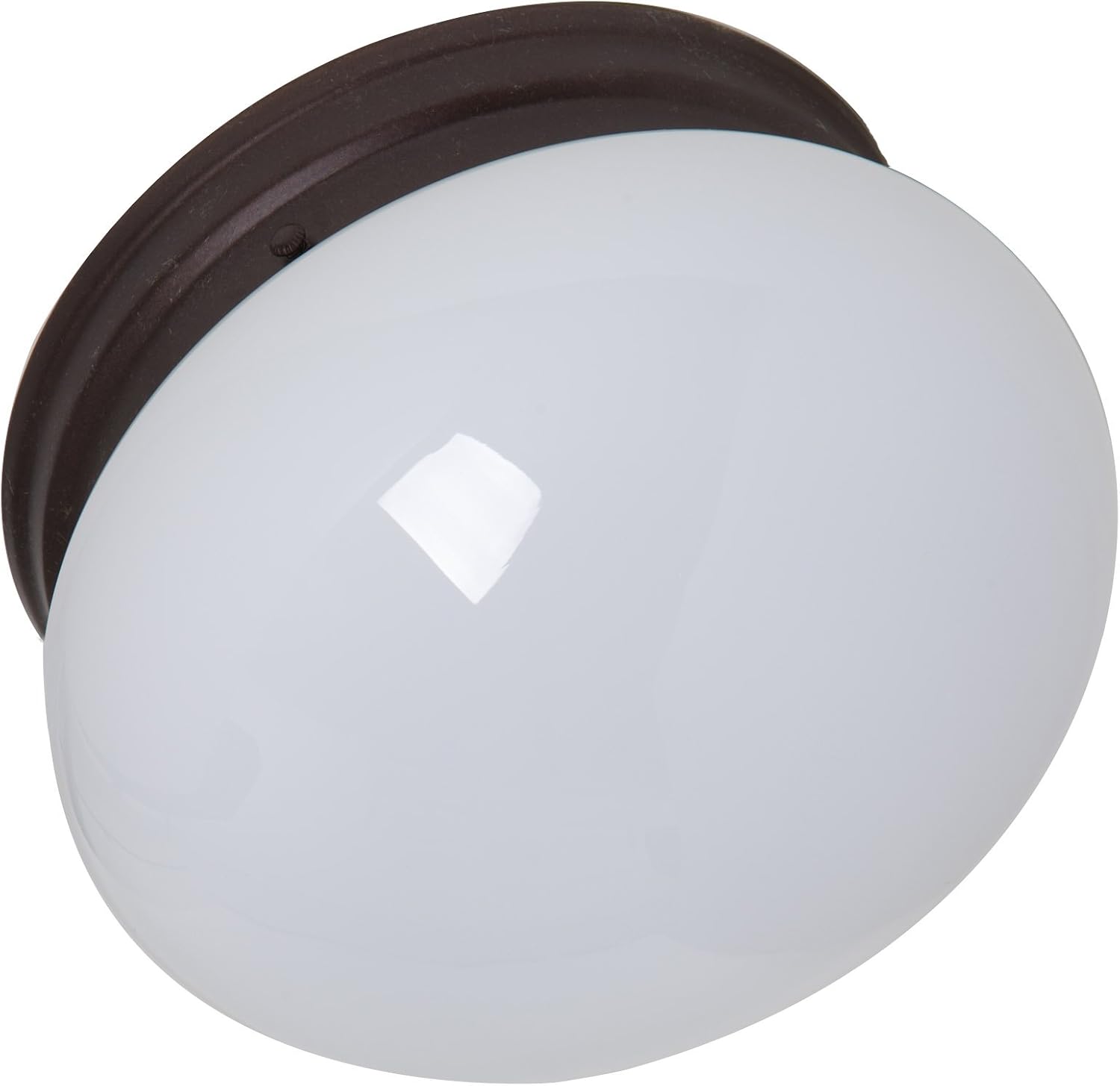 Boston Harbor 3372018 Dimmable Round Ceiling Light Fixture, (1) 60/13 W Medium A19/CFL Lamp, Bronze