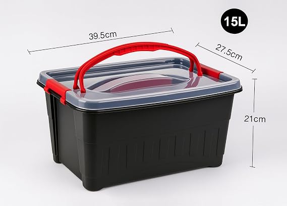 BH | Plastic Tool Box | 15 Litres | Durable Carry Handle | DIY | Compartment | Multi Purpose | Perfect for Small Tools, Screws, Accessories, For Engineers, Workshops and Tool Storage - by Best House