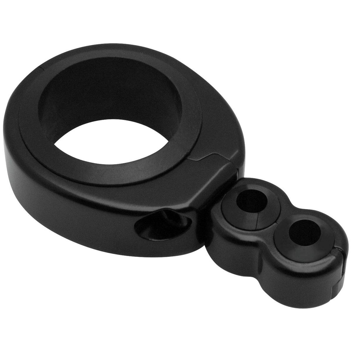 Bikers Choice Swivel Head Cable Clamp - 1 1/4in. Dual/1 1/2in. without Rubber Sleeve - Black 11-0091