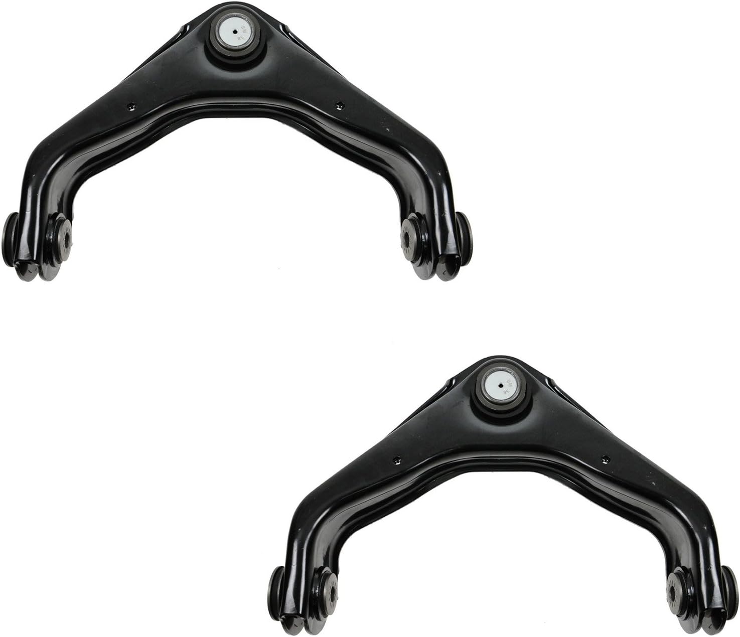 Front Upper Driver and Passenger Side Control Arm and Ball Joint Set 2 Piece Compatible with 01-10 Chevrolet Silverado 2500 HD 07-10 Silverado 3500 HD 01-13 Suburban 2500 01-10 GMC Sierra 2500 HD