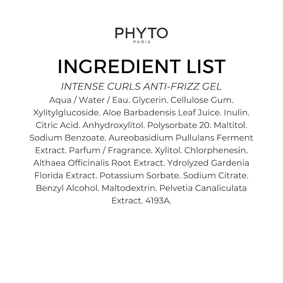 PHYTO Curling Gel for Curly & Coily Hair (3A4C) | Aloe Vera + Nutri Curl Complex | 24-Hour Anti-Frizz, Long-Lasting Curl Definition | Silicone-Free | Made in France