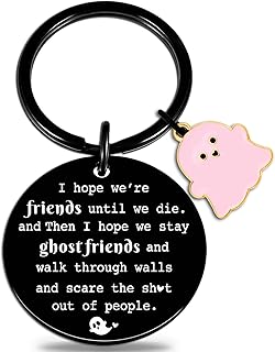 igvean Best Friend Keychains Funny Birthday Gift for Friends Valentine's Day Halloween Christmas Gifts