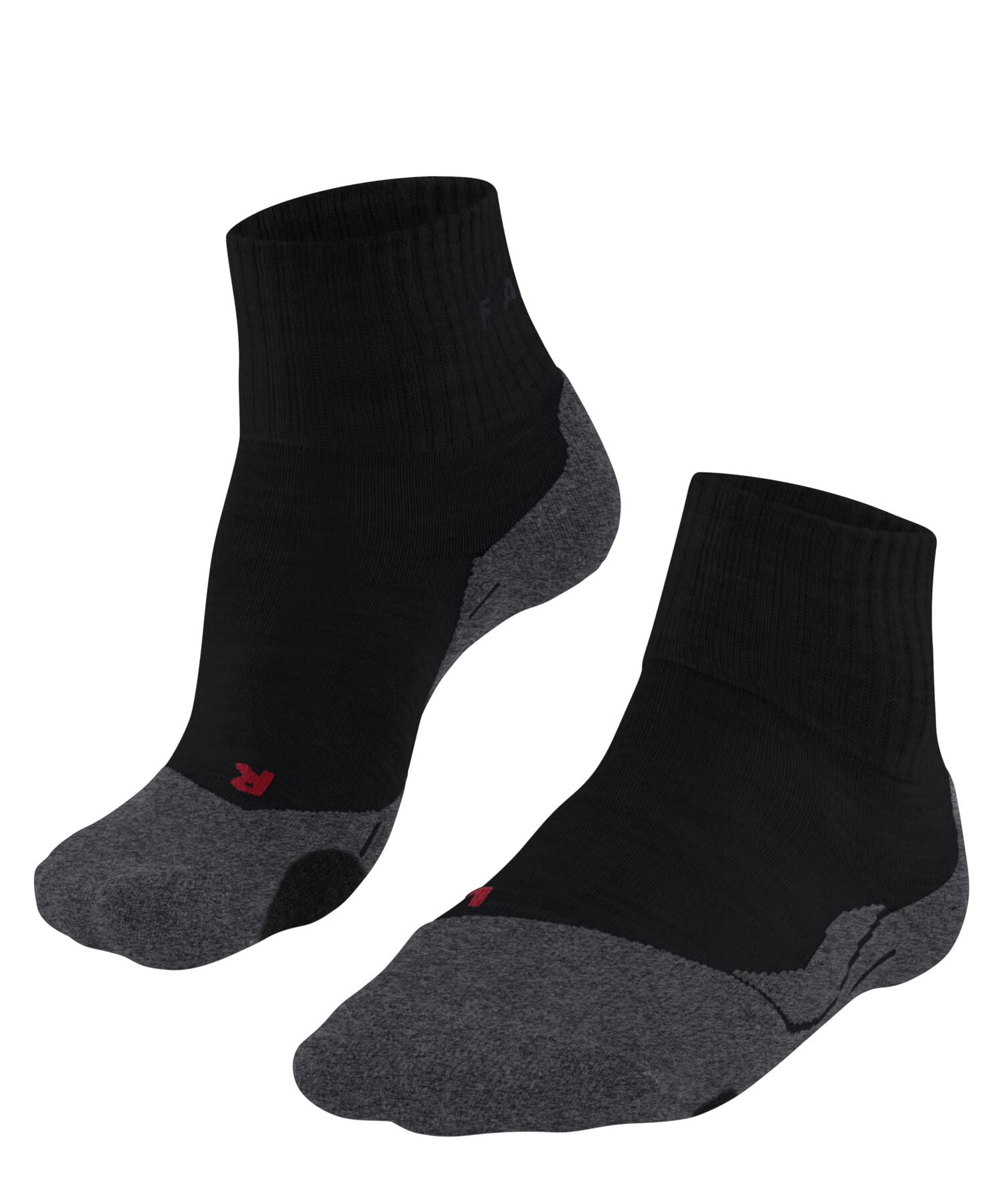 FALKE Men's TK2 Explore Short M Sso Wool Thick Anti-Blister 1 Pair Hiking Socks, Black Black-Mix 3010, 11-12.5