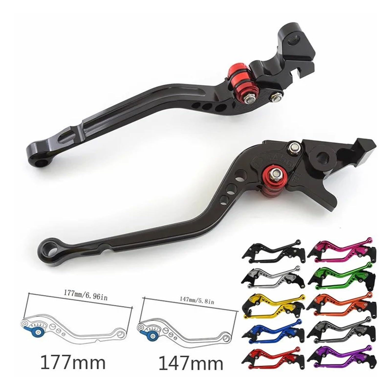 Leva Frizione Regolabile In Alluminio Per Yamaha FZ1 Fazer 1000 (2006-2010) - Compatibile Con Originale 4XV839121100