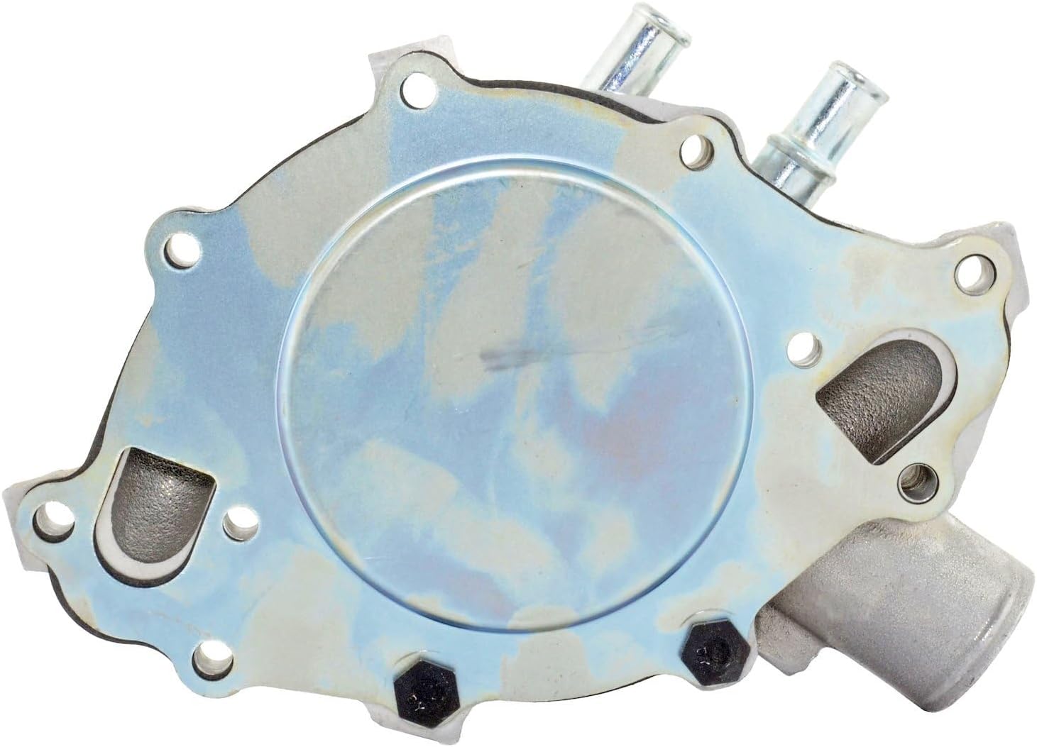 JEGS High-Flow Water Pump | Fits 1965-1973 Small Block Ford | Natural Aluminum | Passenger Side Inlet | Includes Mounting Gasket | Mounting Bolts Available Separately
