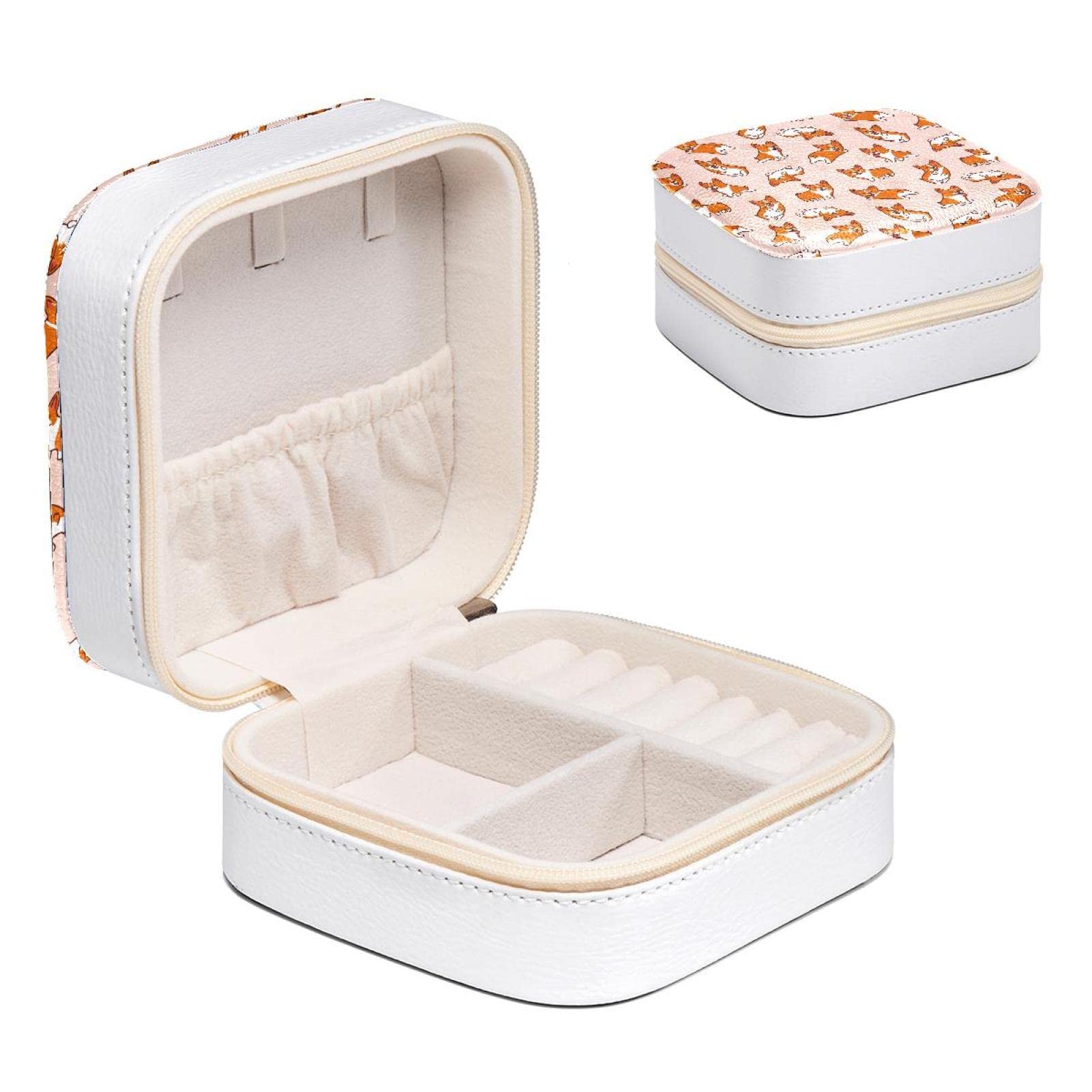 Boîte à bijoux fille et femme Corgis - Idée cadeau originale pour bagues et colliers