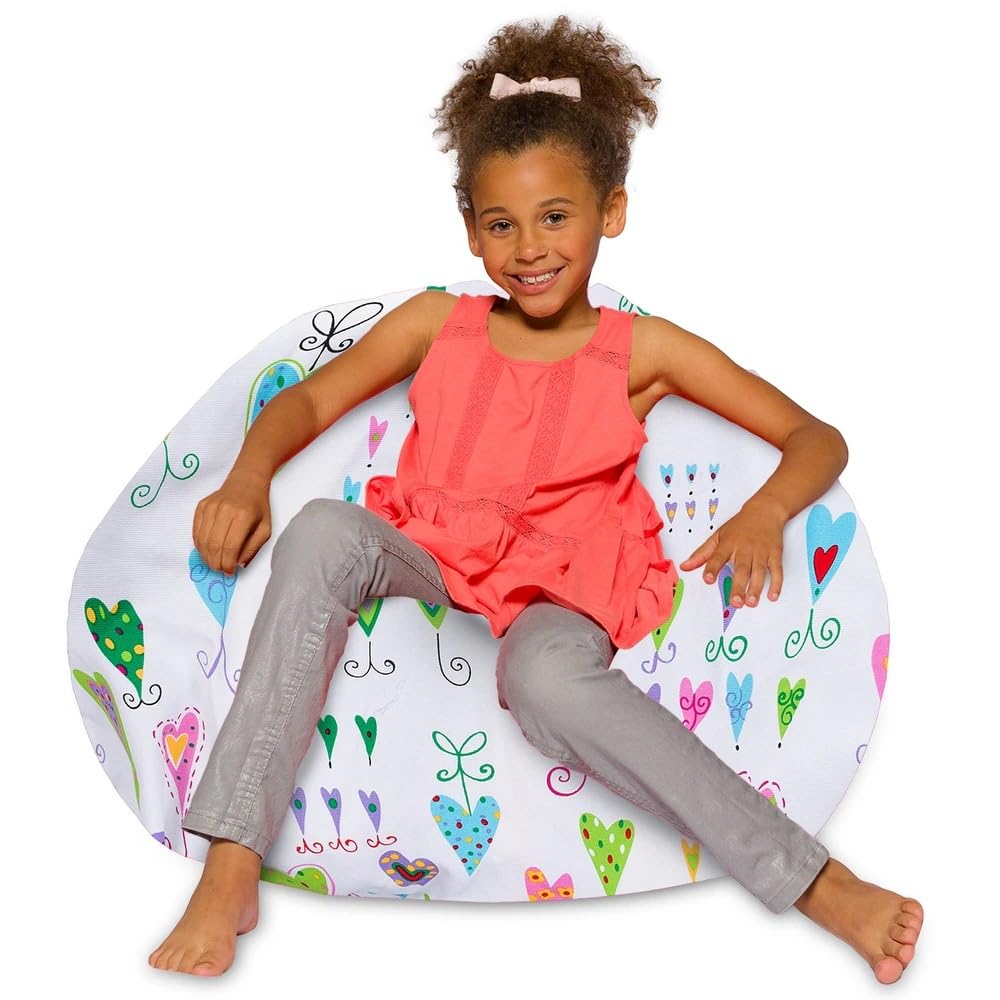Stylish Large Bean Bag Chair for Adults Kids Teen Toddlers with Removeable Washable Cover 38