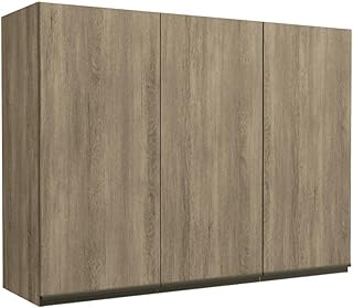 Armário Aéreo 120cm Maxxi 3 Portas Nogal G766 Kappesberg   Armário Aéreo 120cm Maxxi 3 Portas Nogal G766 Kappesberg