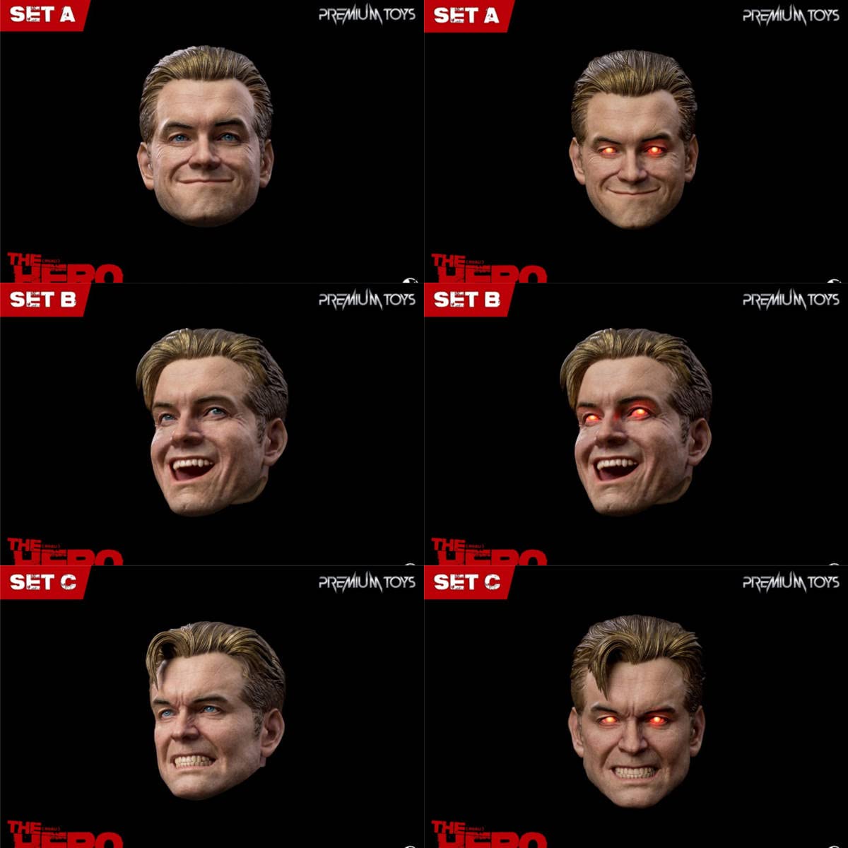 Amazon | Premium Toys 1/6 THE HERO ヘッド5個 ライトアップ機能付き